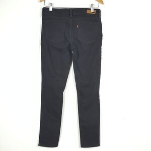 Levis Denim Curve Mid Rise Skinny 4/27 Black Jeans‎